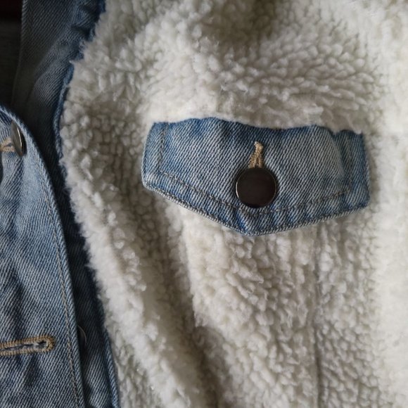 wild fable Jackets & Coats Sherpa Fleece Jean Jacket Poshmark